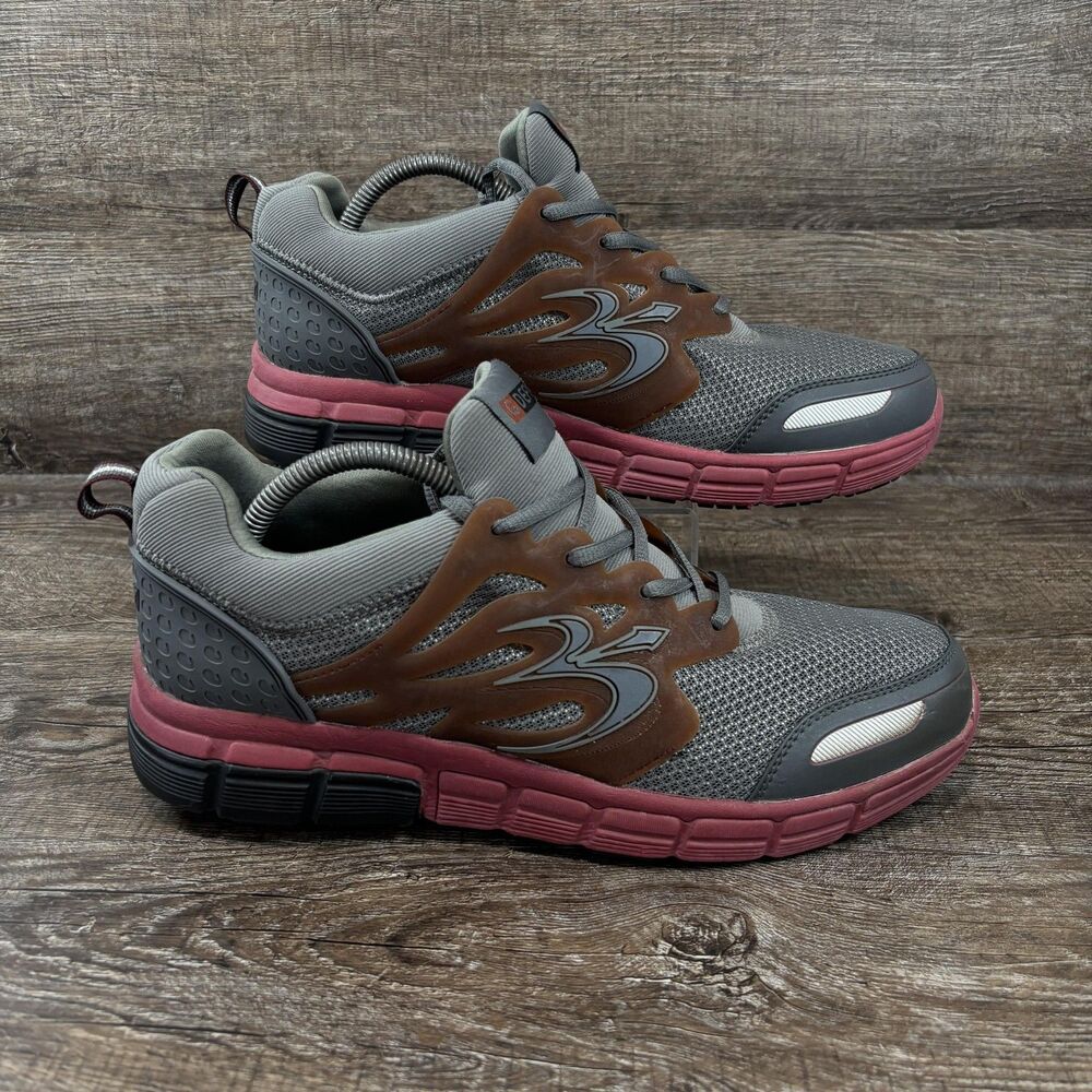 Gravity Defyer GDEFY Shoes Men's 9.5 Gray Brown Walking Sneakers TB9005MGB-M